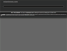 Tablet Screenshot of miaminews.com